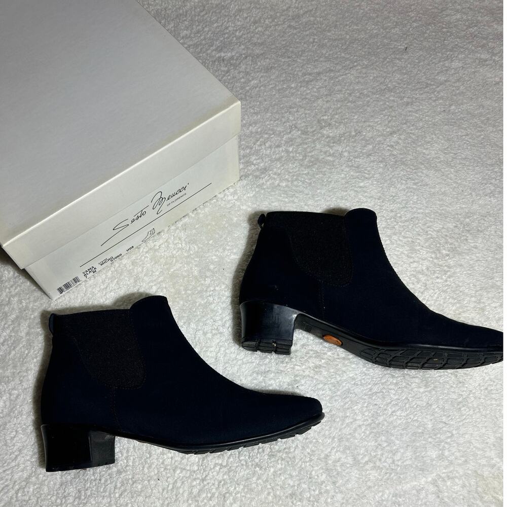 Sesto Meucci Black Micro Boots Size 7